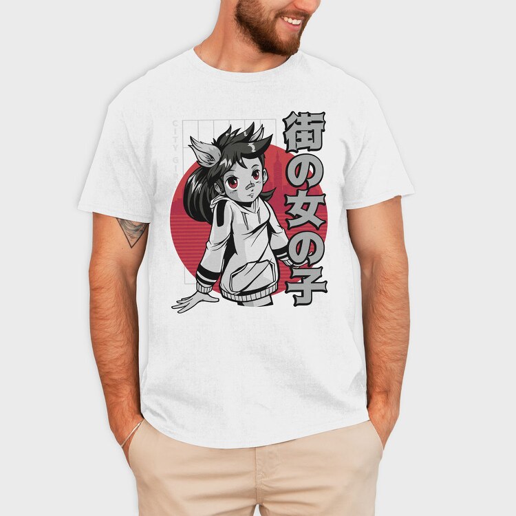 City Girl Fox, Tricou Barbati (Unisex)