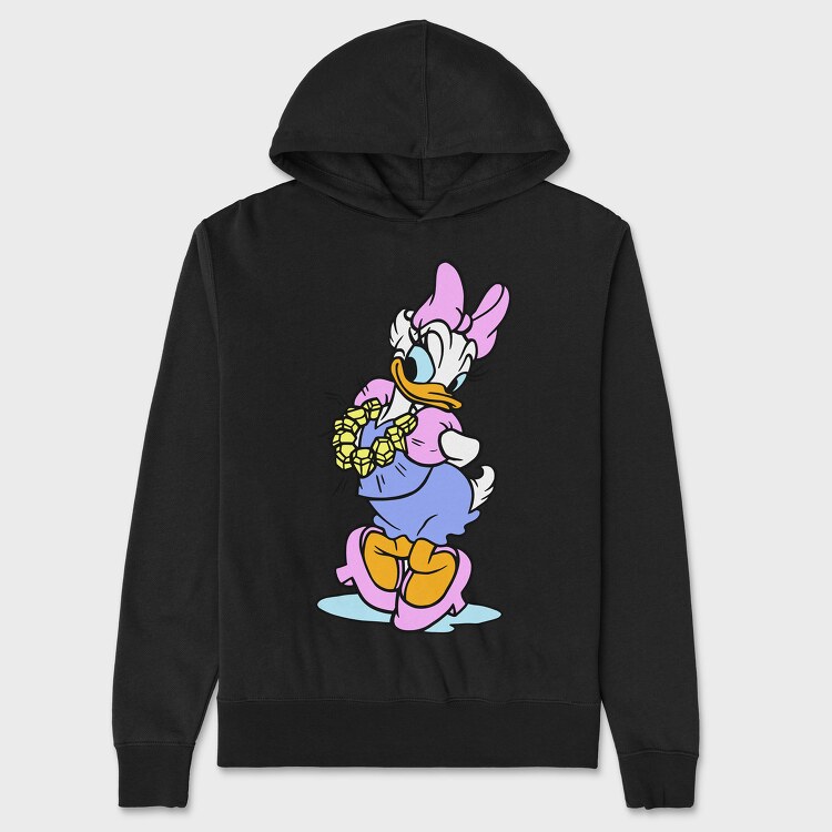 Hanorac Barbati (Unisex), Cartoon Retro Daisy Duck 5