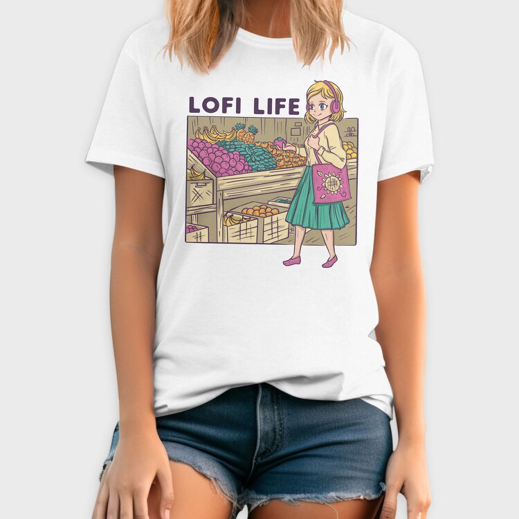 Lofi Market Life, Tricou Barbati (Unisex)