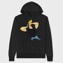 Cartoon Retro Johny Bravo 2, Hanorac Oversize Barbati (Unisex)