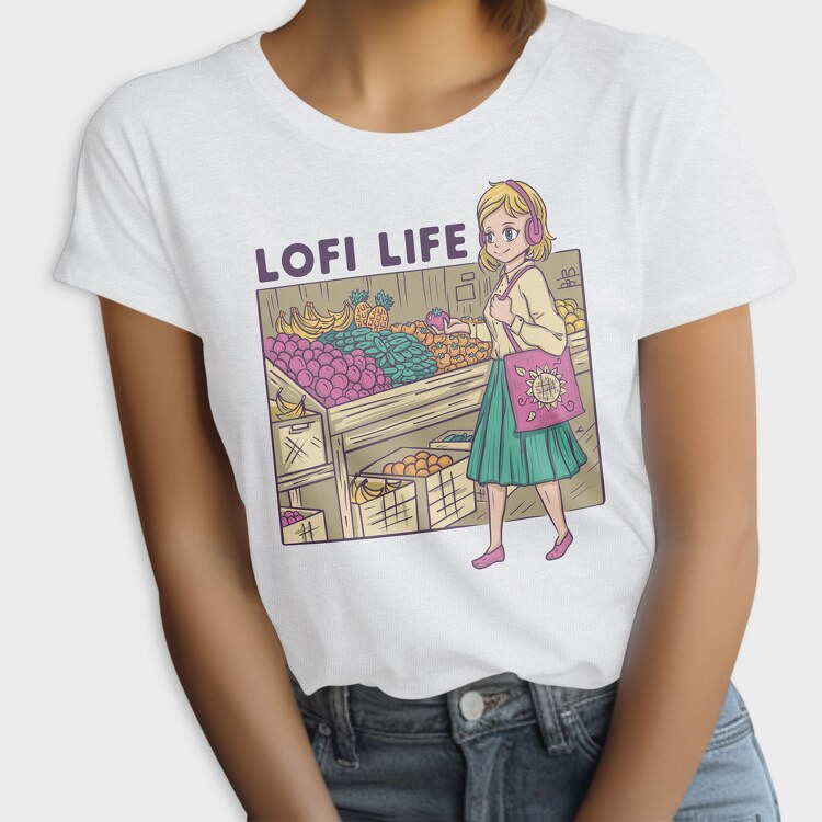 Lofi Market Life, Tricou Femei