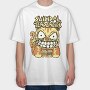 Suicidal Cat Grin, Tricou Oversize Barbati (Unisex)