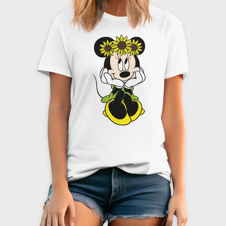 Sunflower Minnie, Tricou Barbati (Unisex)