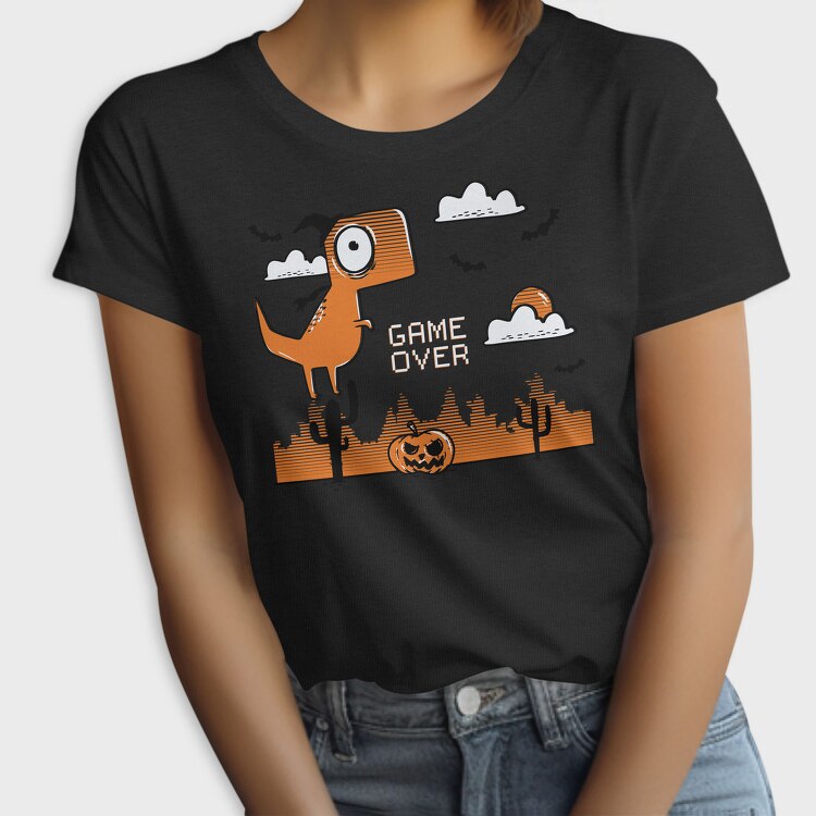 Game Over Dinosaur, Tricou Femei
