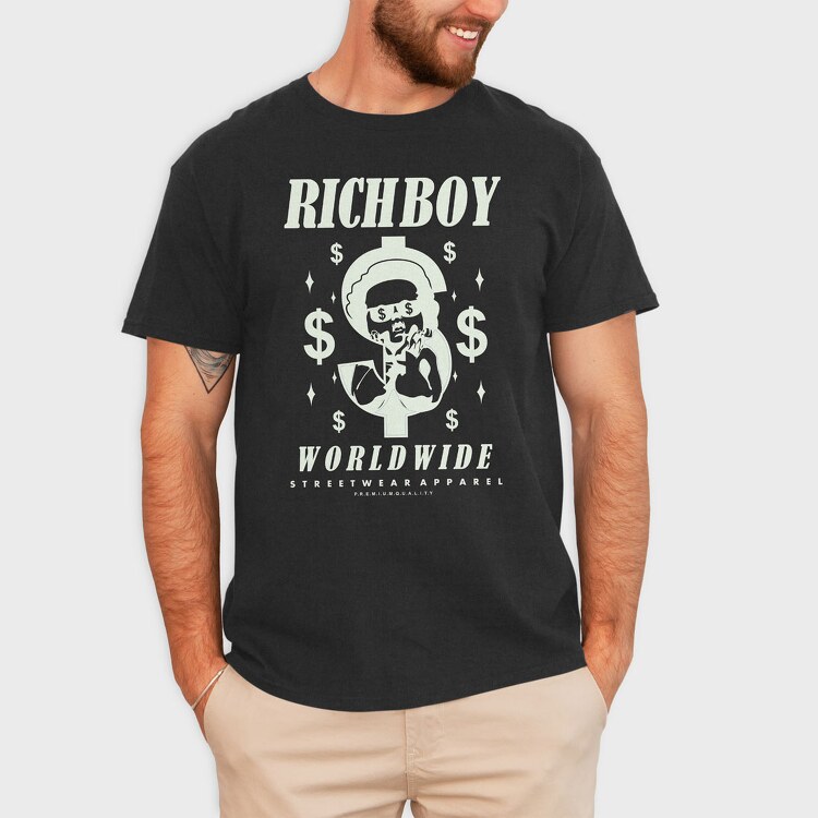 Richboy 1, Tricou Barbati (Unisex)