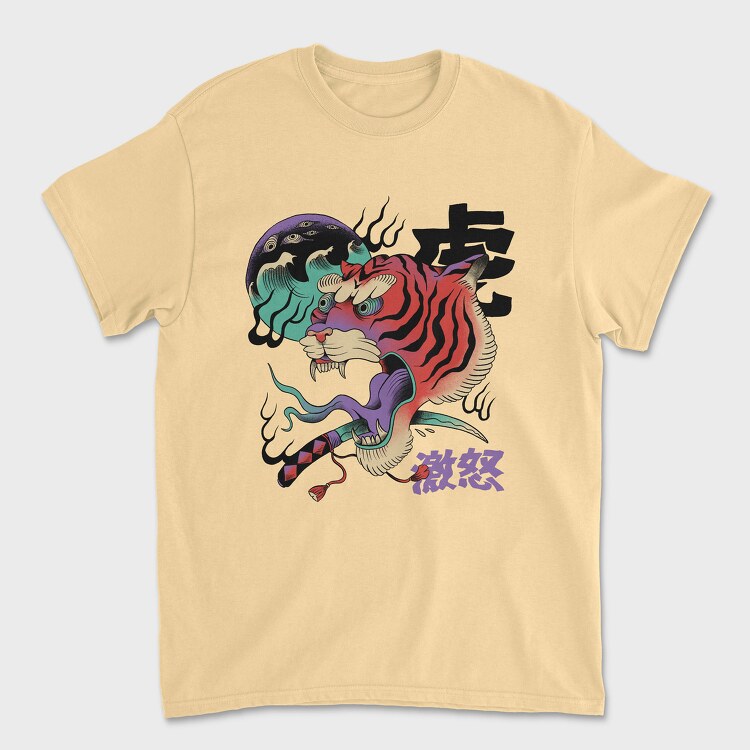 Psychedelic Japanese 03, Tricou Barbati (Unisex)