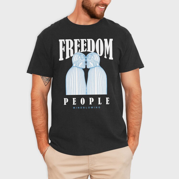 Freedom People 1, Tricou Barbati (Unisex)