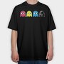 Pacman Ghosts, Tricou Oversize Barbati (Unisex)