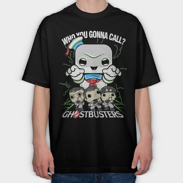 Ghostbusters Funko Pop, Tricou Oversize Barbati (Unisex)