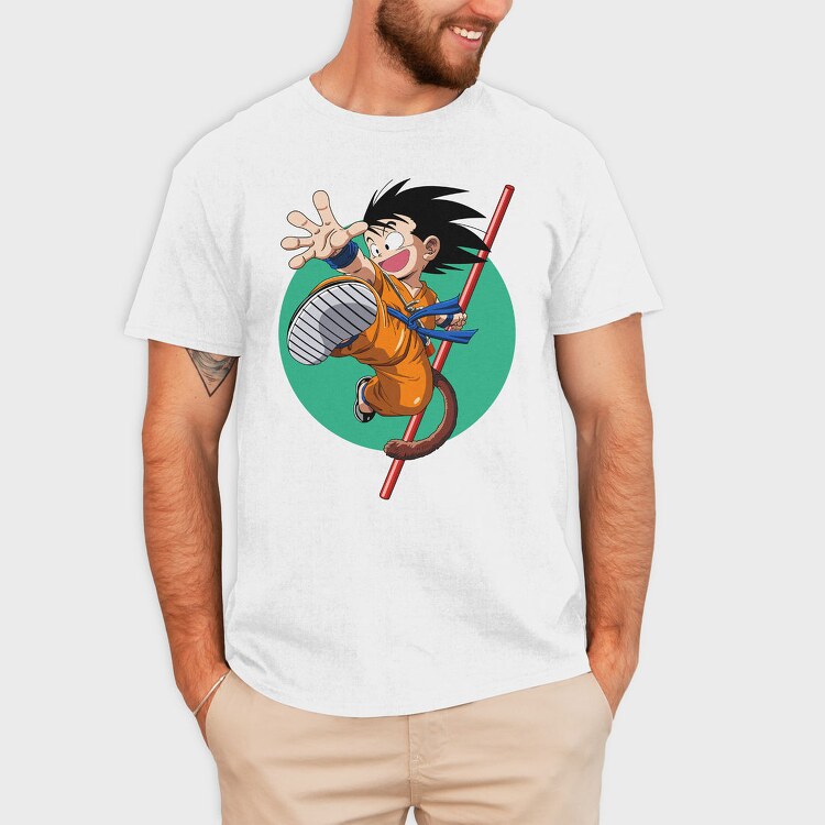 Goku Flying Kick, Tricou Barbati (Unisex)