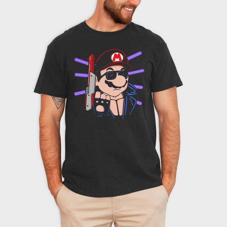 Mario Knife Scream, Tricou Barbati (Unisex)