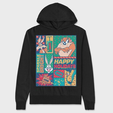 Looney Tunes Happy Holidays, Hanorac Oversize Barbati (Unisex)