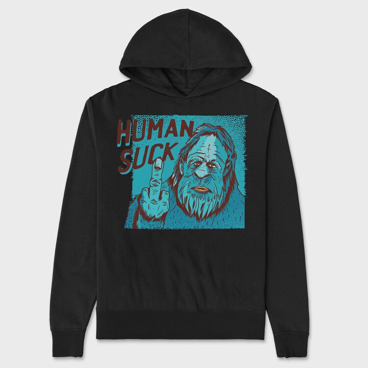 Human Suck, Hanorac Oversize Barbati (Unisex)