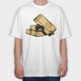 Golden Ice Cubes, Tricou Oversize Barbati (Unisex)