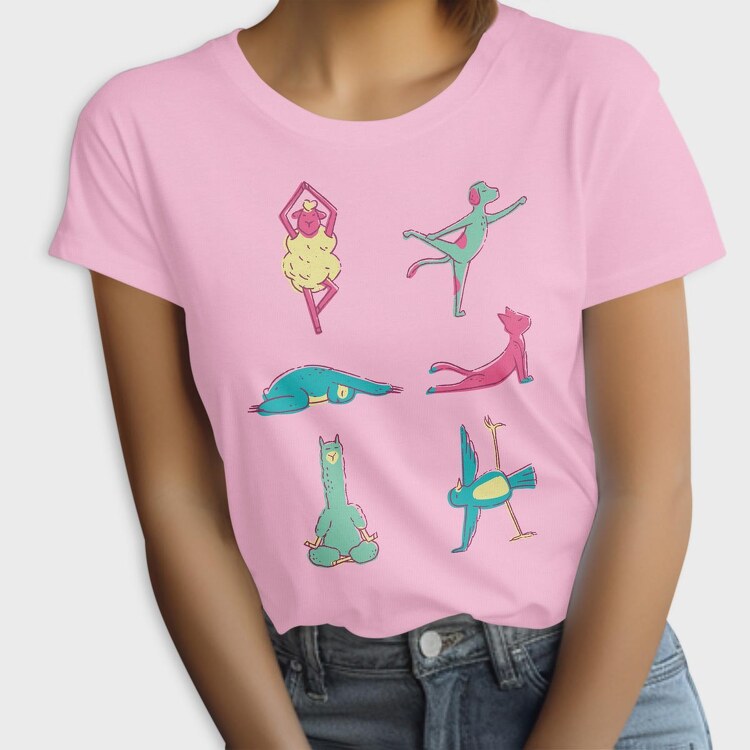 Animals Doing Yoga, Tricou Femei