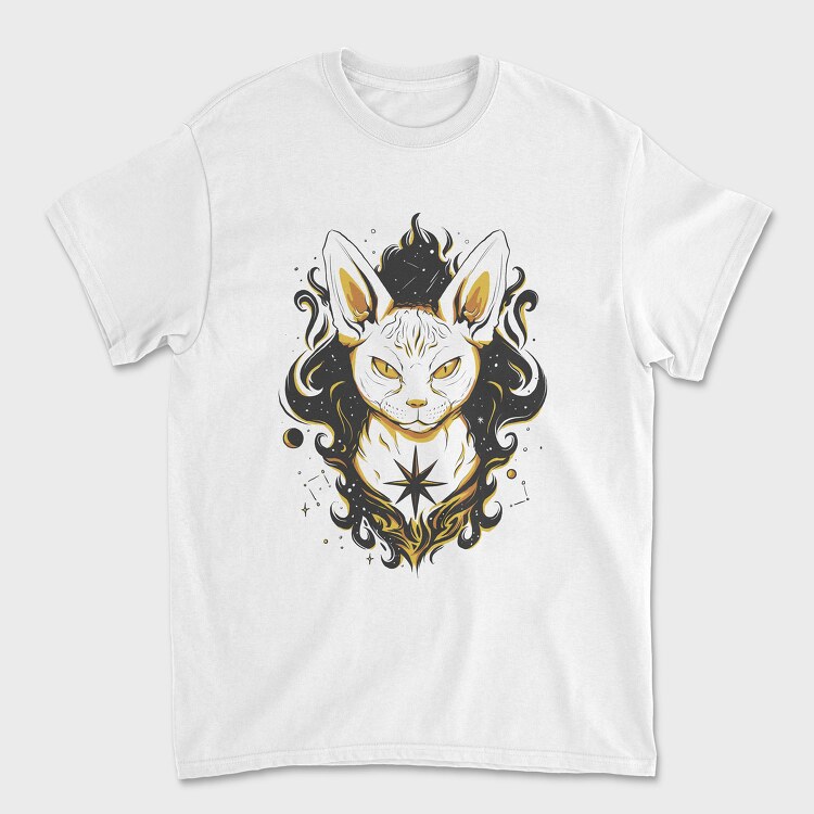 Space Sphynx Cat, Tricou Barbati (Unisex)