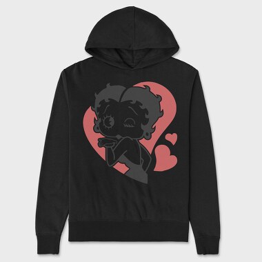Betty Boop 64, Hanorac Oversize Barbati (Unisex)