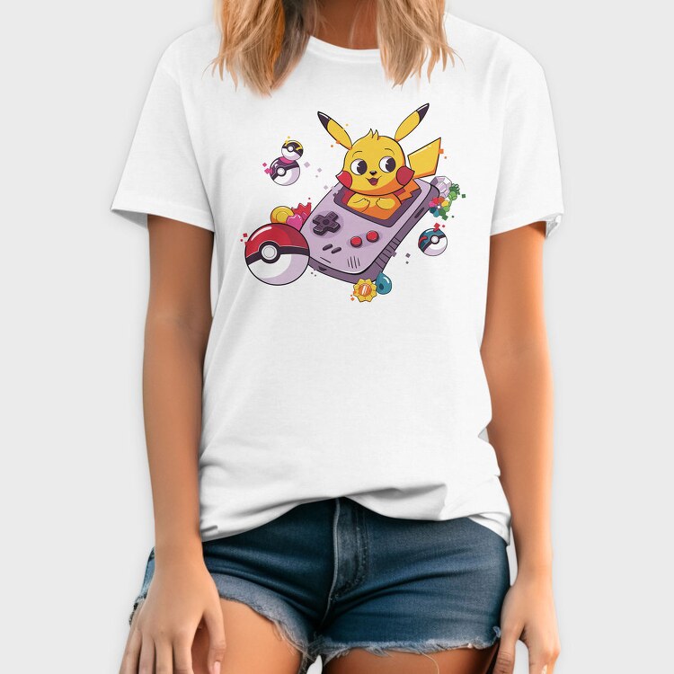 Pikachu Gameboy, Tricou Barbati (Unisex)