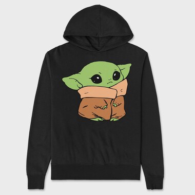 Baby Yoda 6, Hanorac Oversize Barbati (Unisex)