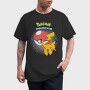 Pikachu Pokeball Catch, Tricou Barbati (Unisex)