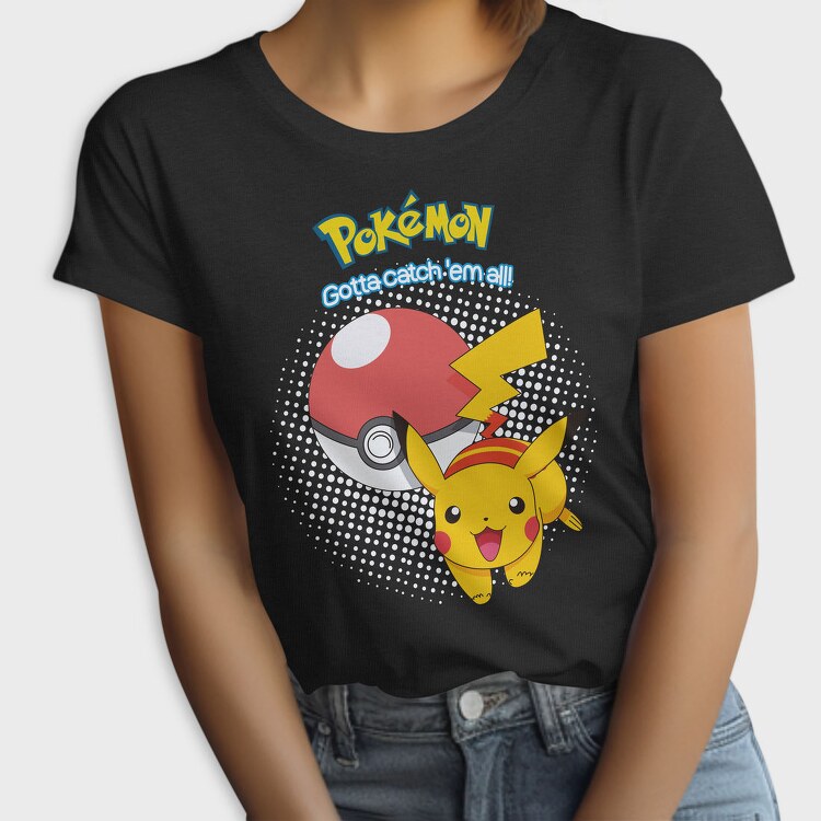 Pikachu Pokeball Catch, Tricou Femei