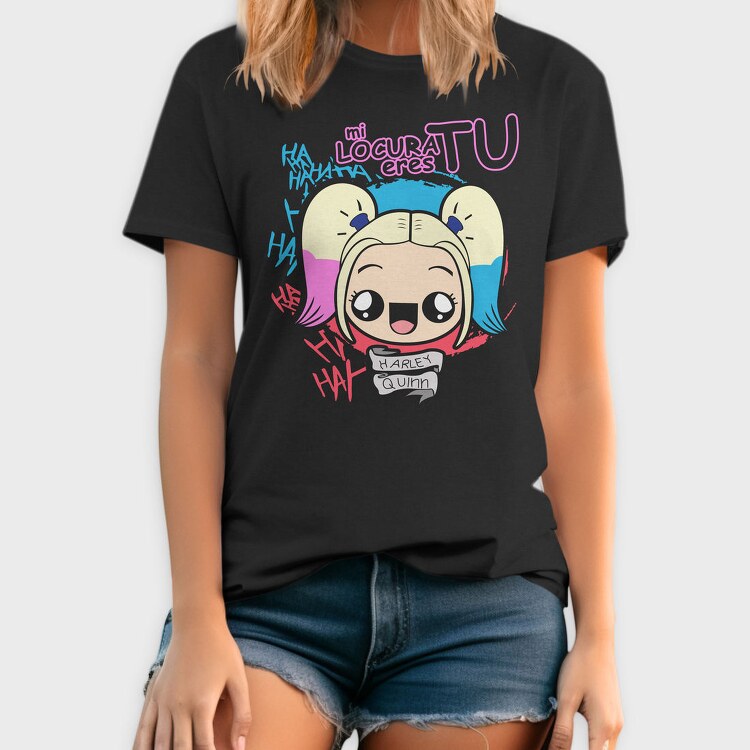 Harley Quinn Laughter, Tricou Barbati (Unisex)