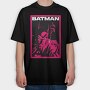 Batman Neon Pink, Tricou Oversize Barbati (Unisex)