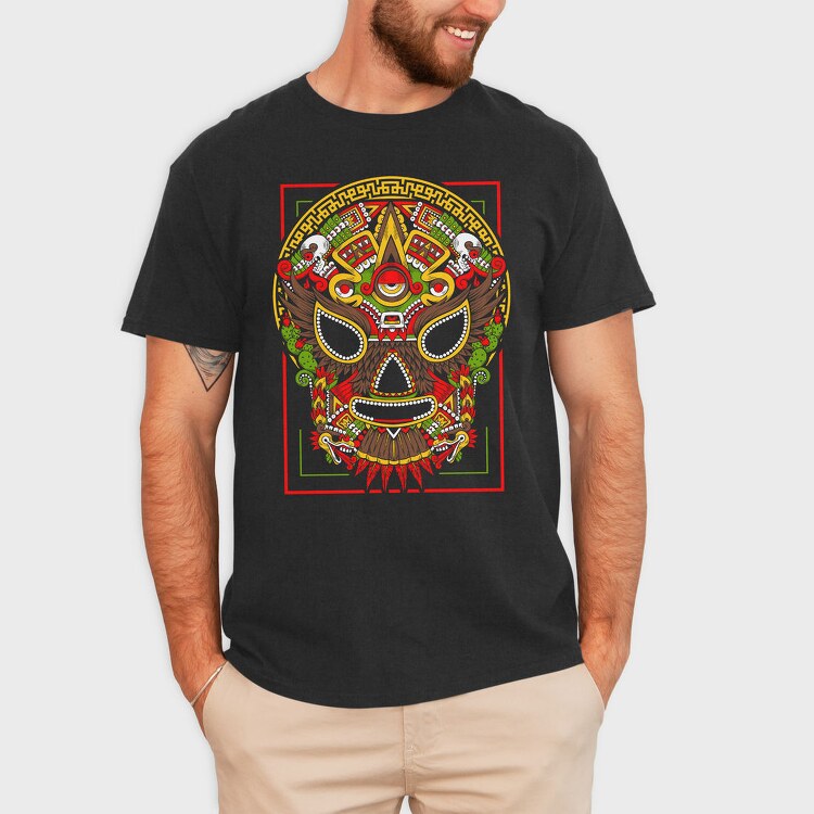 Mexican Mask, Tricou Barbati (Unisex)