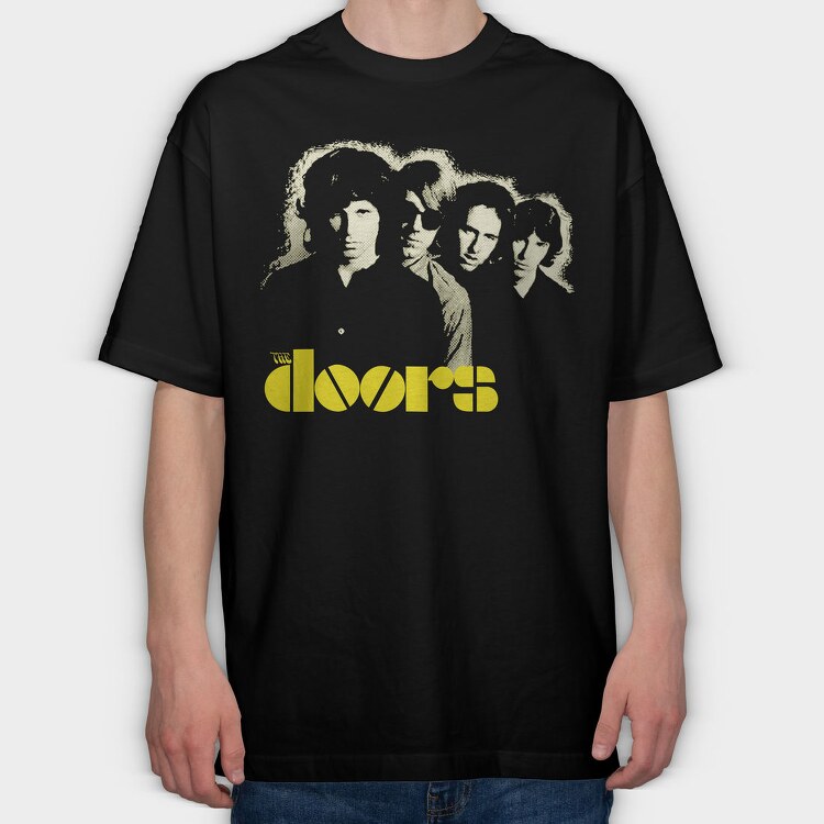 The Doors Band, Tricou Oversize Barbati (Unisex)