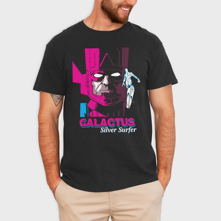 galactus silver surfer, Tricou Barbati (Unisex)