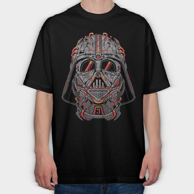 Darth Vader Map, Tricou Oversize Barbati (Unisex)