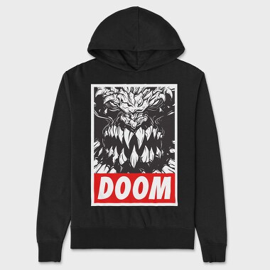 Doom 2, Hanorac Oversize Barbati (Unisex)