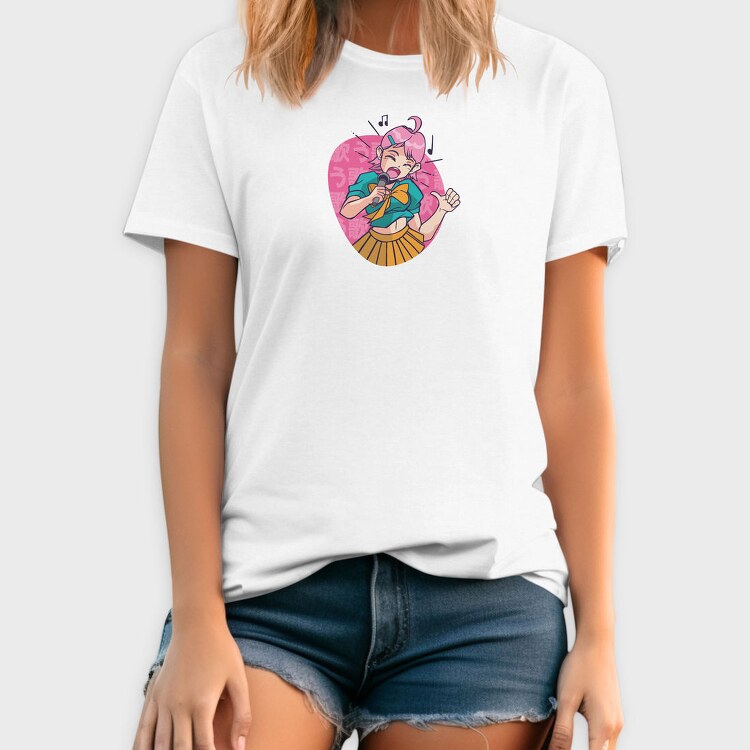 Singing Girl Karaoke, Tricou Barbati (Unisex)