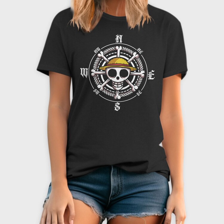 Pirate Skull Bones, Tricou Barbati (Unisex)