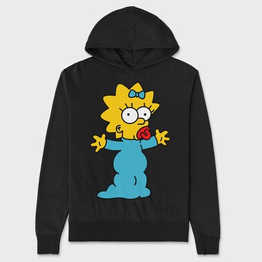 Maggie Simpson 1, Hanorac Oversize Barbati (Unisex)