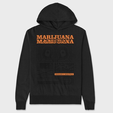 Marijuana 1, Hanorac Oversize Barbati (Unisex)