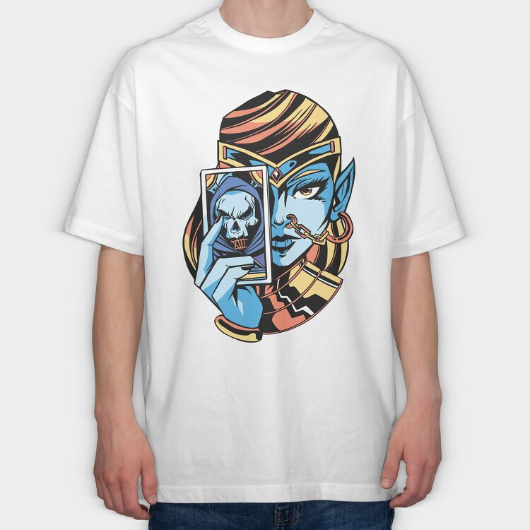 Skeletor Skull Mask, Tricou Oversize Barbati (Unisex)