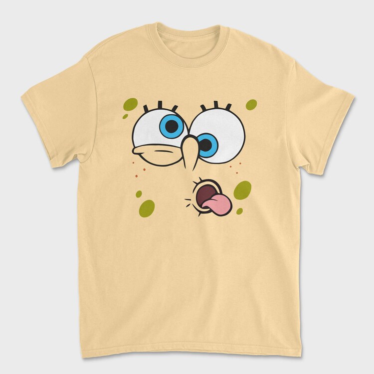 Tricou Barbati (Unisex), SpongeBob face 14