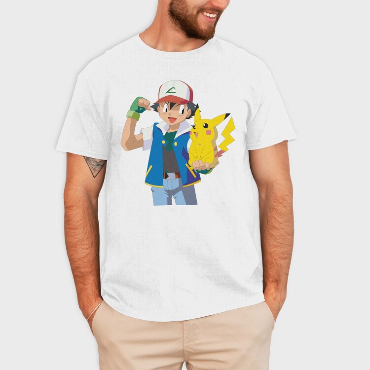 Cartoon Retro Pokemon 4, Tricou Barbati (Unisex)
