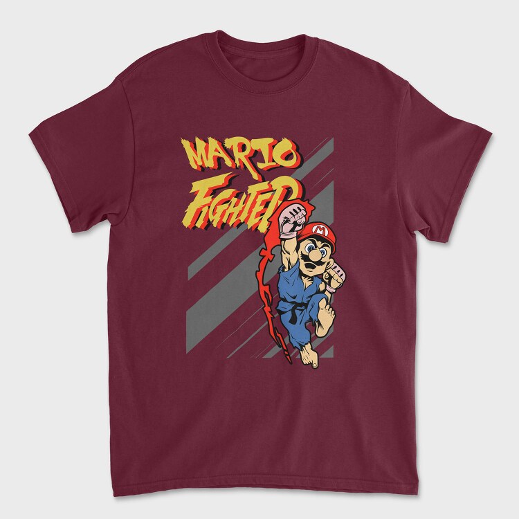 Mario Fighter, Tricou Barbati (Unisex)