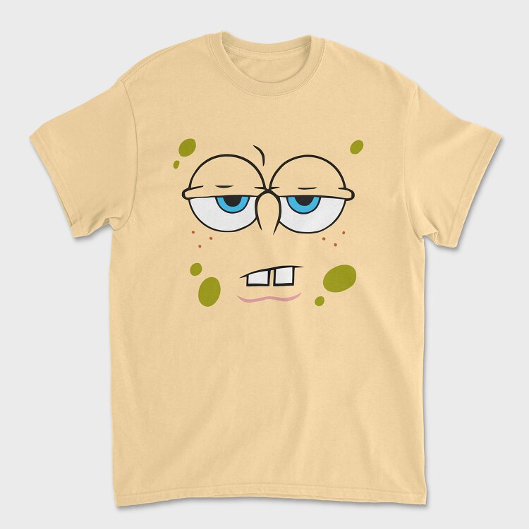 Tricou Barbati (Unisex), SpongeBob face 5