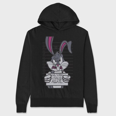 Prisoner Bugs Bunny, Hanorac Oversize Barbati (Unisex)