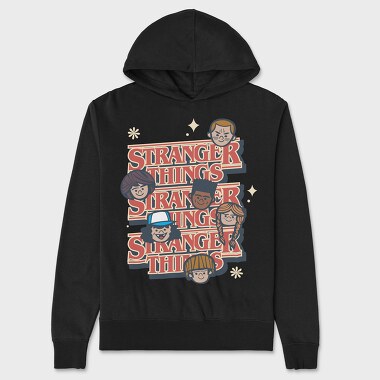 Stranger Things 8, Hanorac Oversize Barbati (Unisex)