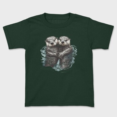 Tricou Copii, Otters Swimming