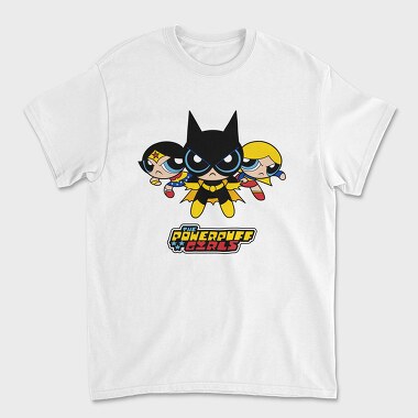 The Powerpuff Girls Wonderwoman Batgirl, Tricou Barbati (Unisex)