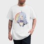 Unicorn Rainbow Girl, Tricou Barbati (Unisex)