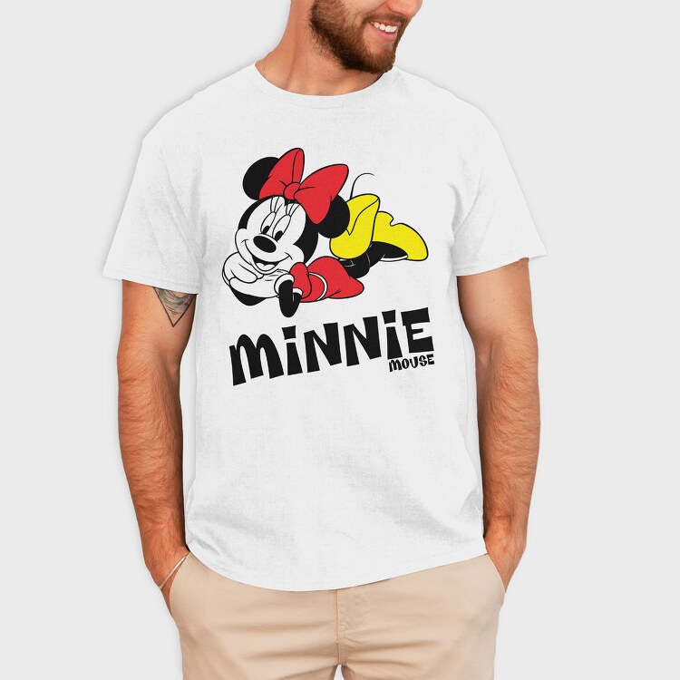 Minnie Mouse Hug, Tricou Barbati (Unisex)