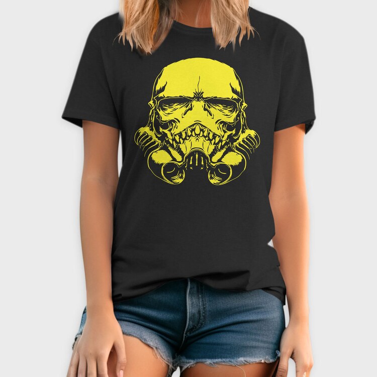 Skull Yellow Scream, Tricou Barbati (Unisex)