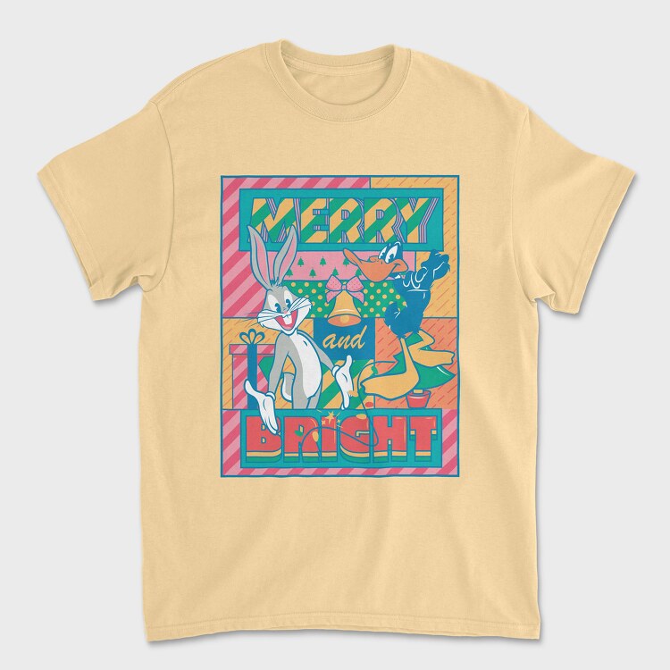 Tricou Barbati (Unisex), Merry and Bright