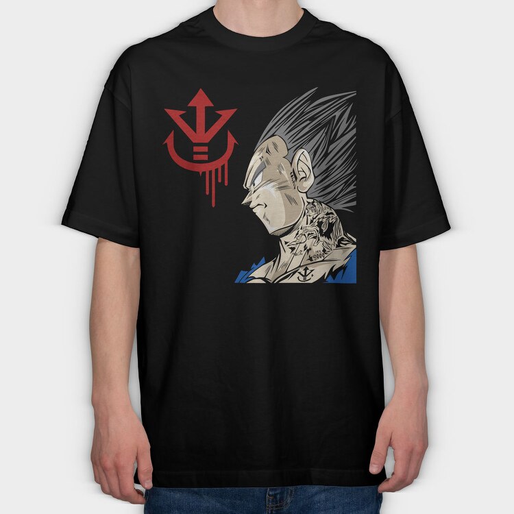 Dragonball Z Super Saiyan, Tricou Oversize Barbati (Unisex)
